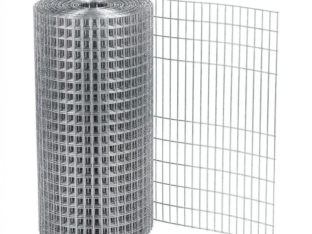 Galvanized welded wire mesh roll